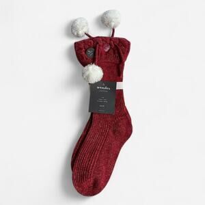 Ultra soft wander by hottotties cable cuff slipper socks